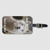 Alpaca Mijn Tassen voor Vakantie Bagagelabel (Voorkant (horizontaal))
