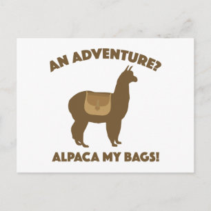Alpaca My Bags Briefkaart