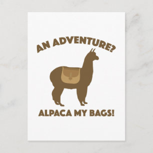 Alpaca My Bags Briefkaart