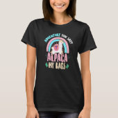 Alpaca My Bags Lama Rainbow Alpaca Saying T-shirt (Voorkant)