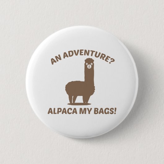 Alpaca My Bags Ronde Button 5,7 Cm (Voorkant)