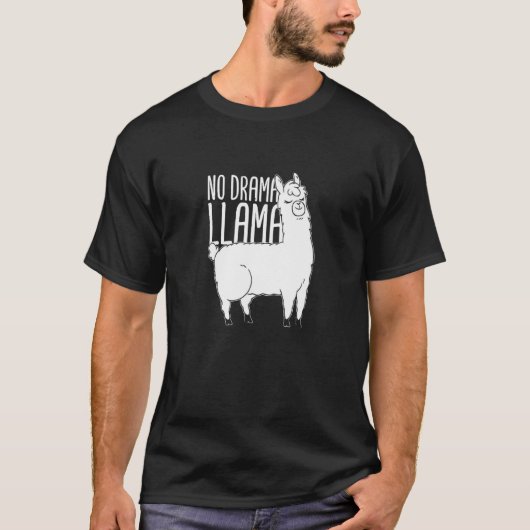 Alpaca No Drama Llama T-shirt (Voorkant)