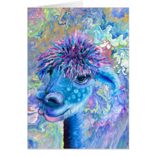 Alpaca - Nora-briefkaart
