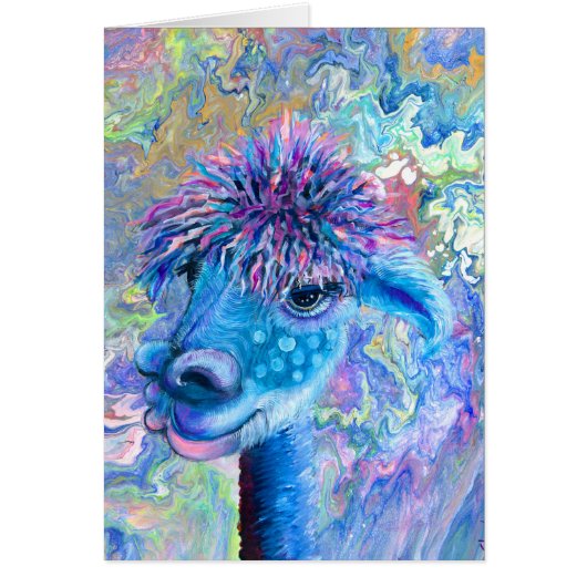 Alpaca - Nora-briefkaart (Voorkant)