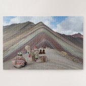 Alpaca on rainbow mountain, Peru Legpuzzel (Horizontaal)