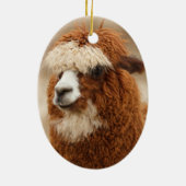 Alpaca-ornament Keramisch Ornament (Achterkant)