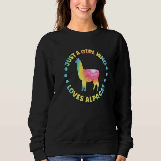 Alpaca Outfit for Llama Lovers Apparel Women & Gir Trui (Voorkant)