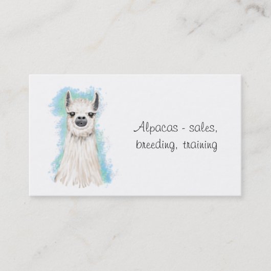 Alpaca Owner Visitekaartje (Voorkant)