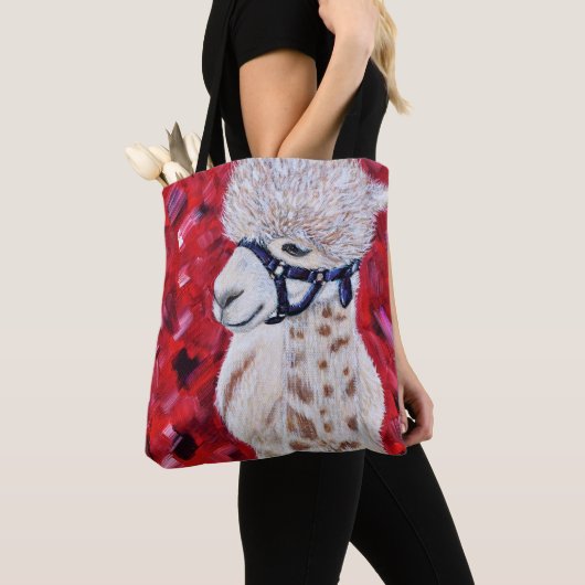 Alpaca Painting Tote Bag (Dichtbij)