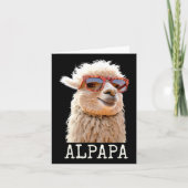 Alpaca Papa Alpapa Lama Pappa Schattig Alpaca Vade Kaart (Voorkant)
