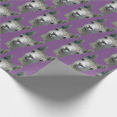 Alpaca Paper on Mauve Cadeaupapier (Hoek)