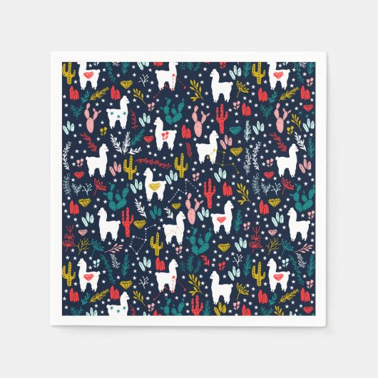 Alpaca papieren servet (Voorkant)