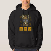 Alpaca Periodic Table Element Chemie Hoodie (Voorkant)