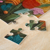 Alpaca Peruaanse Kerst Kwast Muts Legpuzzel (Zijkant)