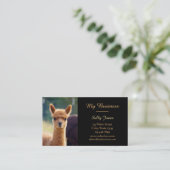 Alpaca Pet Care-Visitekaartjes met twee zijden Visitekaartje (Staand voorkant)