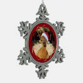 Alpaca Pewter Snowflake Ornament (Links)