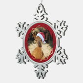 Alpaca Pewter Snowflake Ornament (Rechts)