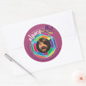 Alpaca Phil Stickers! Ronde Sticker (Envelop)