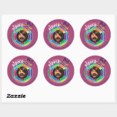 Alpaca Phil Stickers! Ronde Sticker (Vel)