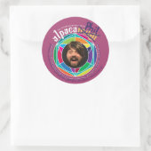 Alpaca Phil Stickers! Ronde Sticker (Tas)