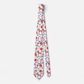 Alpaca Pinata en Flowers Stropdas (Voorkant)