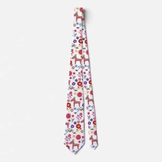 Alpaca Pinata en Flowers Stropdas (Voorkant)