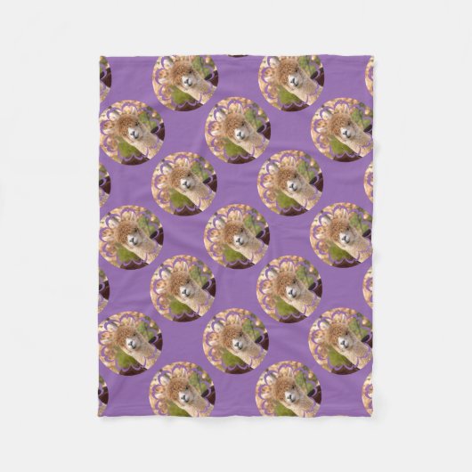 Alpaca Polyester Fleece Blanket Deken (Voorkant)