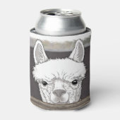 Alpaca Portrait Blikjeskoeler (Blikje Voorkant)