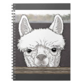 Alpaca Portrait Notitieboek (Voorkant)