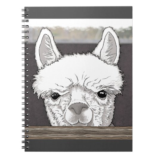 Alpaca Portrait Notitieboek (Voorkant)