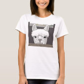 Alpaca Portrait T-shirt (Voorkant)
