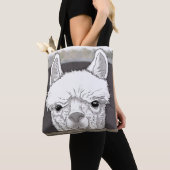 Alpaca Portrait Tote Bag (Dichtbij)