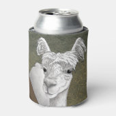 Alpaca Portret 2 Blikjeskoeler (Blikje Voorkant)