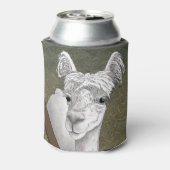 Alpaca Portret 2 Blikjeskoeler (Blikje Achterkant)
