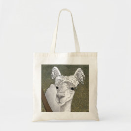 Alpaca Portret 2 Tote Bag