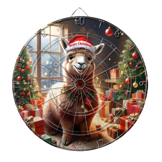 "Alpaca presenteert: Een Kerstverhaal" Dartbord (Voorkant)