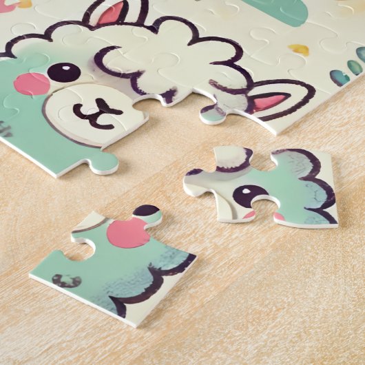 Alpaca Puzzel Land 🧩 (Zijkant)