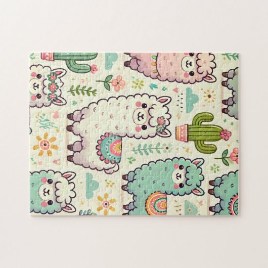 Alpaca Puzzel Land 🧩 Legpuzzel (Horizontaal)
