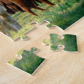 Alpaca Puzzle met Gift Box Legpuzzel (Zijkant)