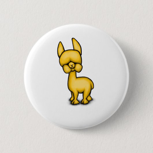 Alpaca Ronde Button 5,7 Cm (Voorkant)