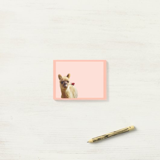Alpaca Roos Post-it® notes (Op bureau)