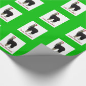 Alpaca Santa Cadeaupapier (Hoek)