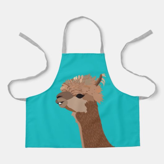Alpaca Schattige Kinderen Schort (Voorkant)
