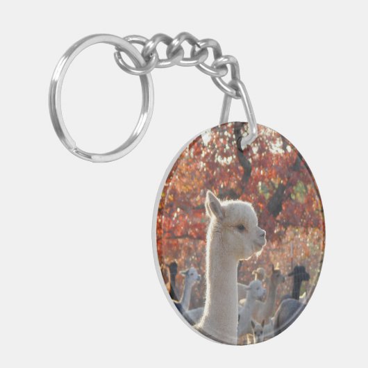 Alpaca Scripture AcrylSleutelhanger Sleutelhanger (Voorkant Links)