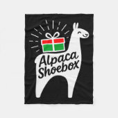 Alpaca Scute Ss Cute Ssbox Christmas Child Giving Fleece Deken (Voorkant)