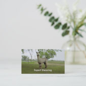Alpaca Shear Visitekaartje (Staand voorkant)