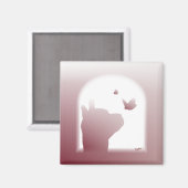 Alpaca silhouet magneet (Voorkant / Achterkant)