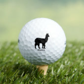 Alpaca Silhouet - Zwart Dier Golfballen (Insitu Shirt)