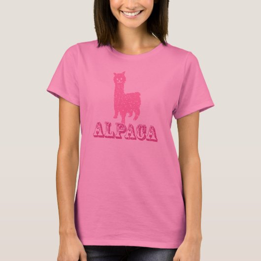 Alpaca Silhouette 1 P T-shirt (Voorkant)