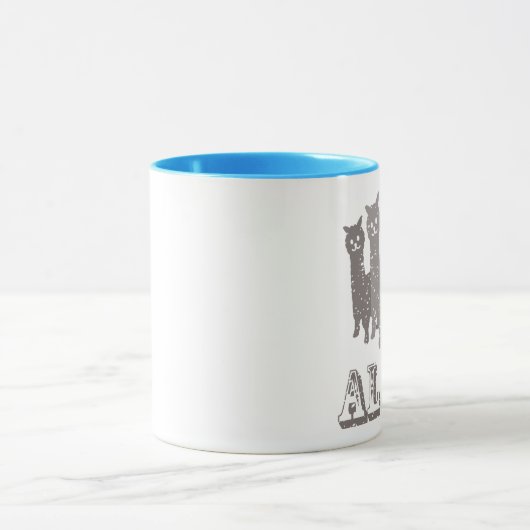 Alpaca Silhouette 4 B Mok (Midden)